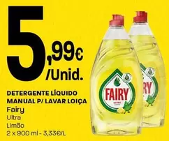 Fairy - Detergente Líquido Manual P/ Lavar Loica