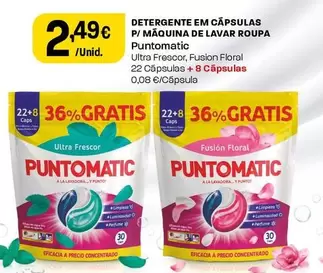 Puntomatic - Detergente Em Capsulas P/Maquina De Lavar Roupa