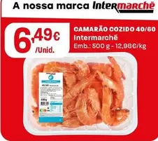 Intermarché - Camarão Cozido 40/60
