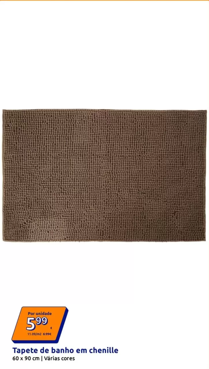 Tapete De Banho Em Chenille