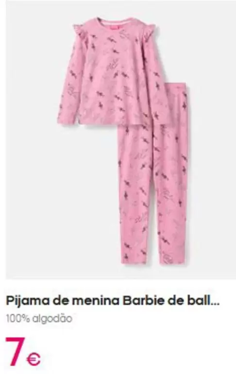 Barbie - Pijama De Menina De Ball