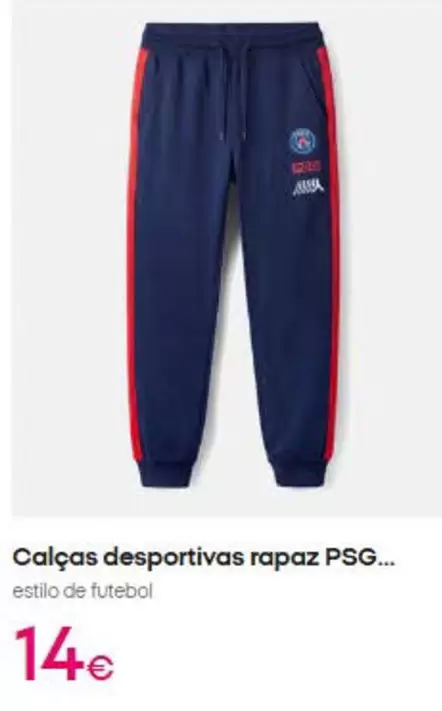 Calças Desportivas Rapaz Psg..