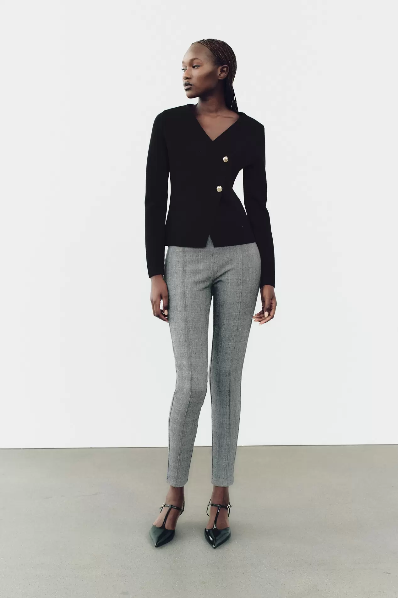 LEGGINGS AOS QUADRADOS CINTURA MÉDIA