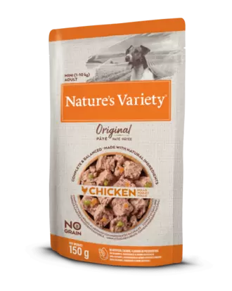 Nature’s Variety Original No grain Patê Cão Mini adulto – Frango 150g