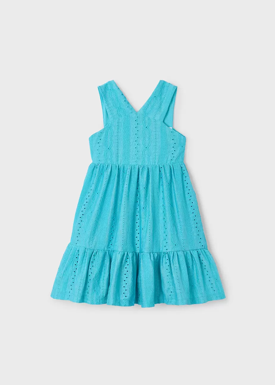 Vestido tecido estrutura menina