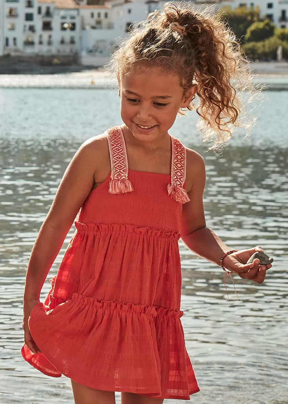 Vestido alças fantasia menina