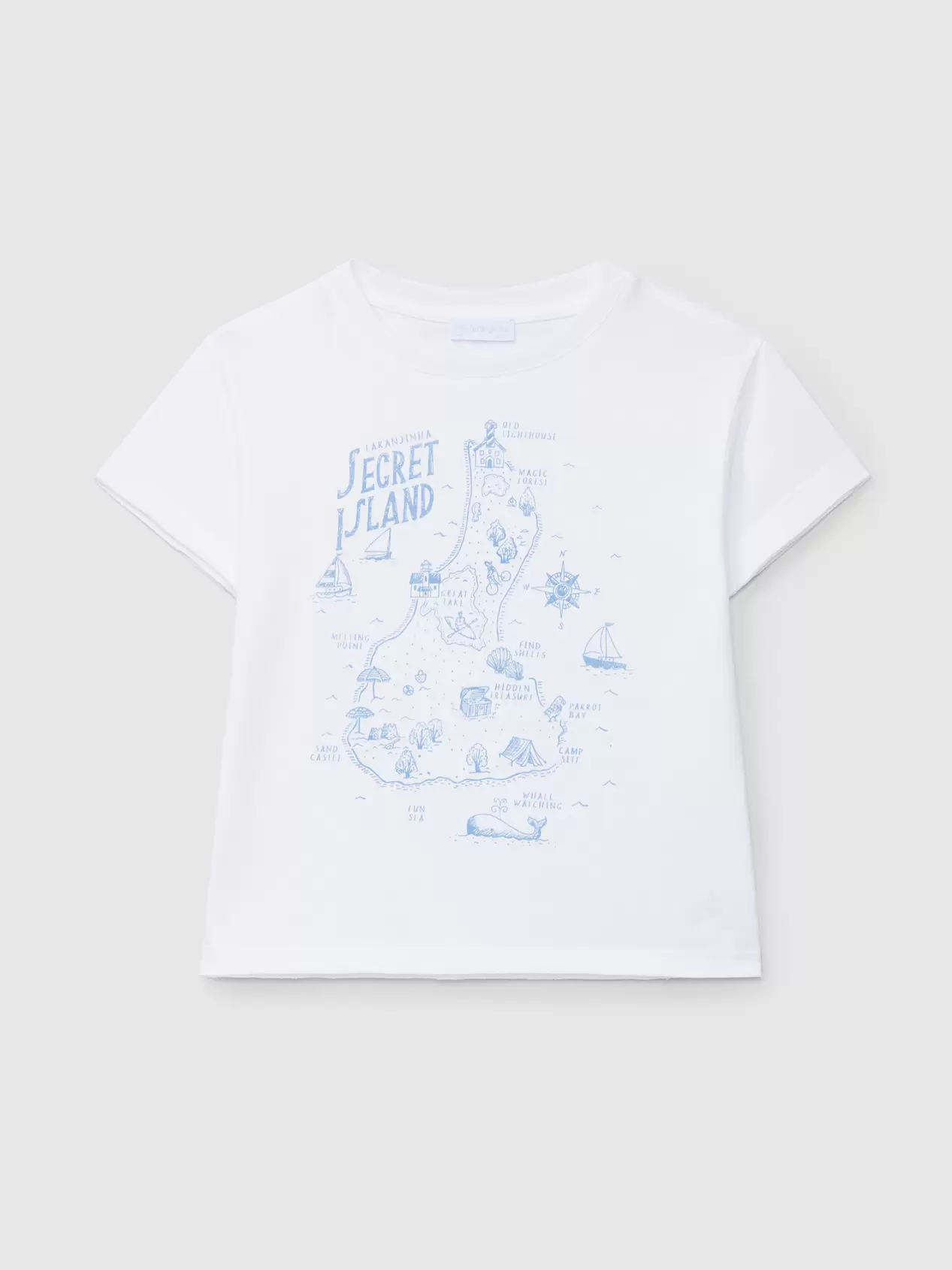 T-shirt map 'Secret island'