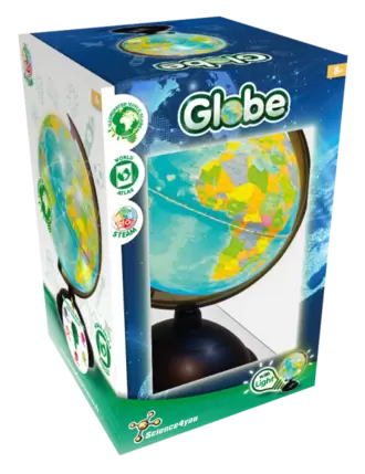 Globo Terrestre com Luz - Versão com Idioma Inglês