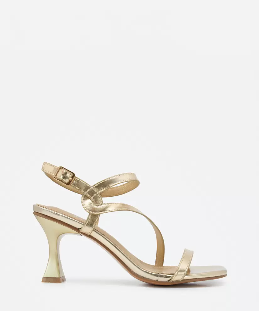 Sandalias tacón tiras