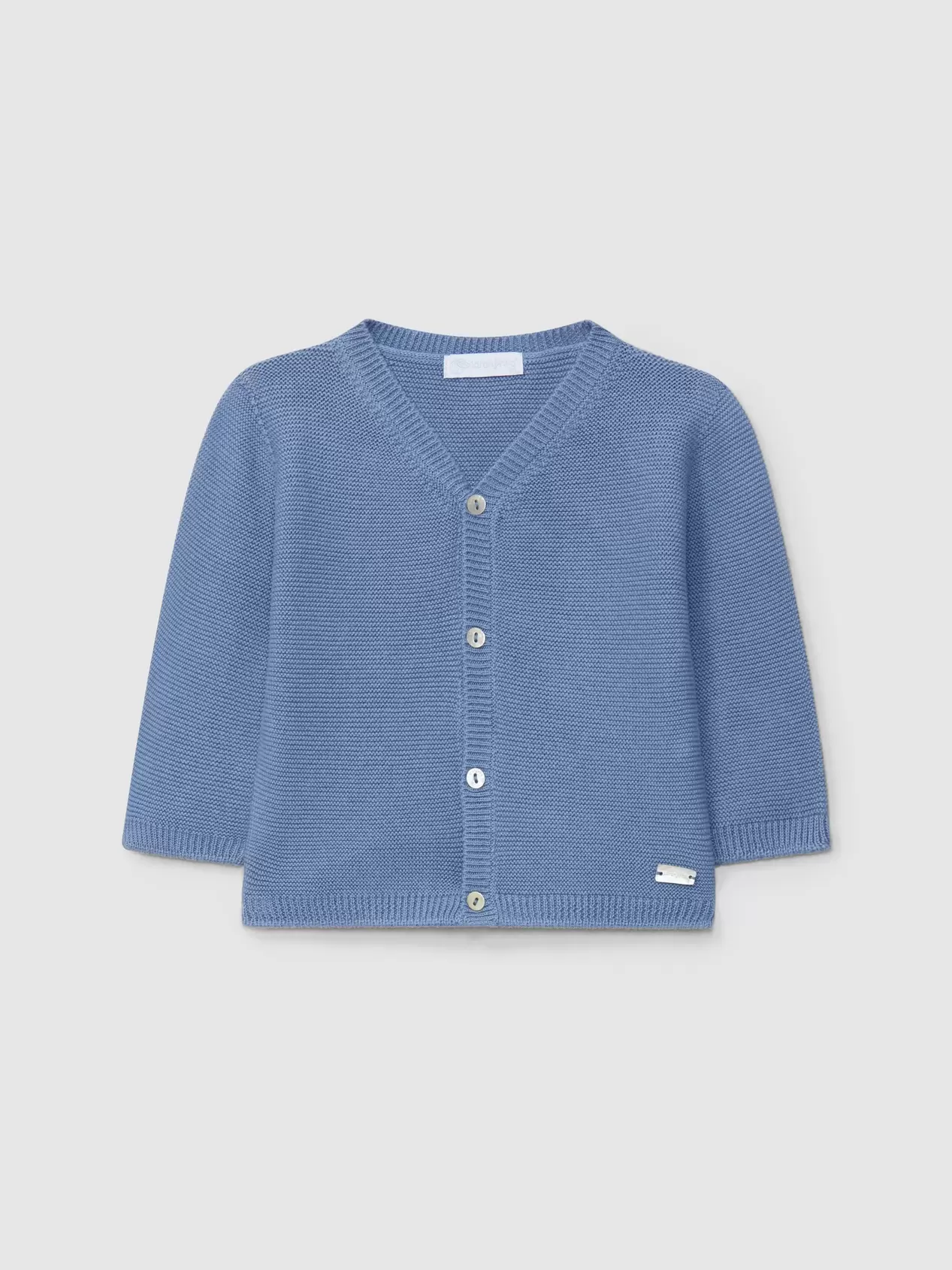 V-neck knitted cardigan