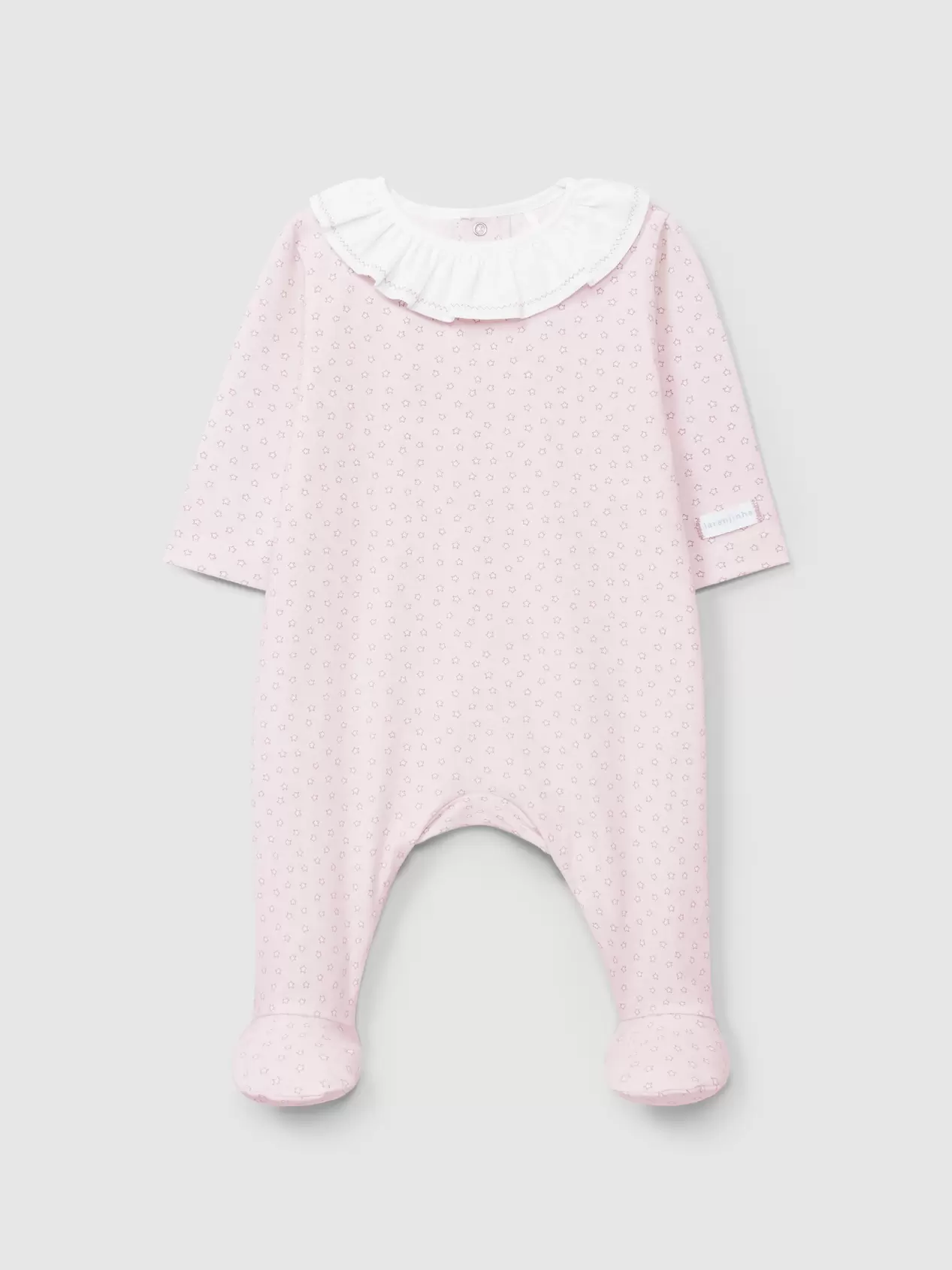 Babygrow ruffled collar star print