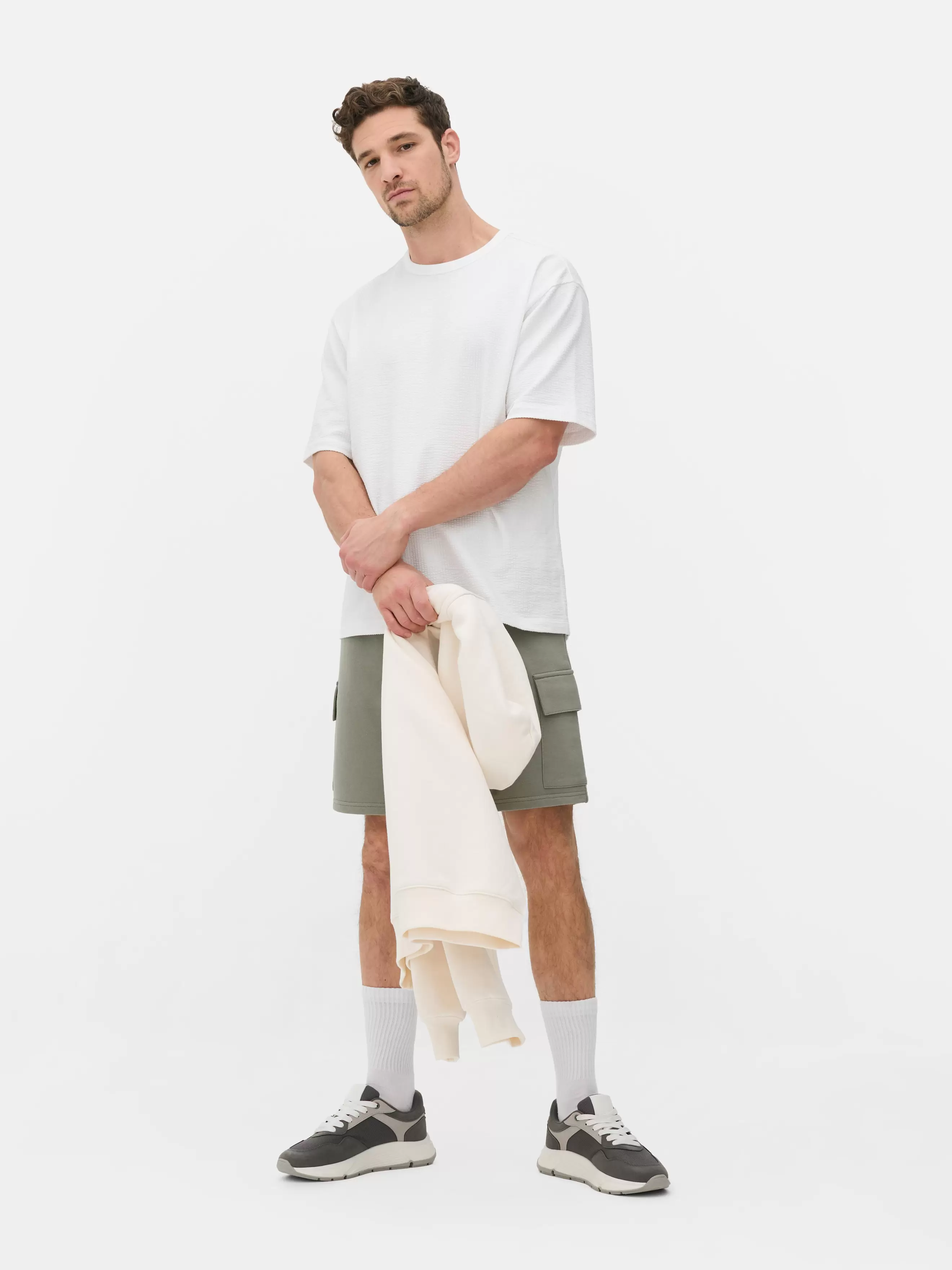 Relaxed Seersucker T-Shirt