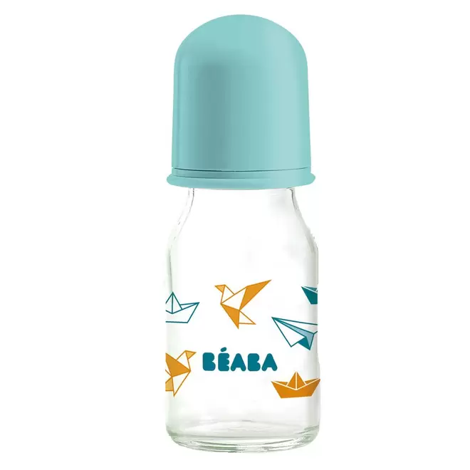 Biberon de Vidro 110 ml Origami Azul