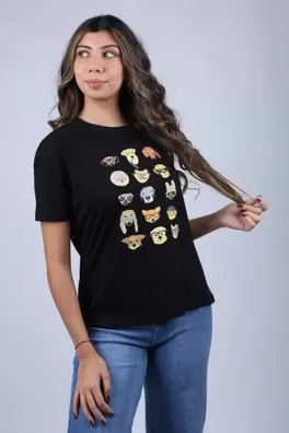 T-shirt Estampada 100% Algodão