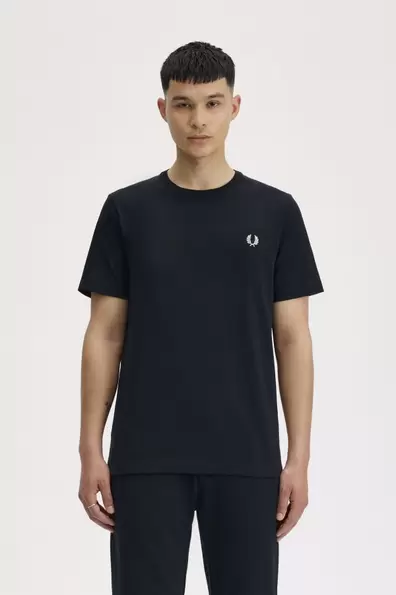 Crew Neck T-Shirt Black Black