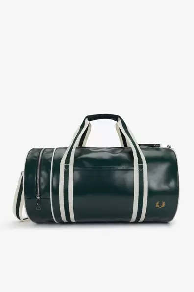 Classic Barrel Bag Green Grassroots / Ecru