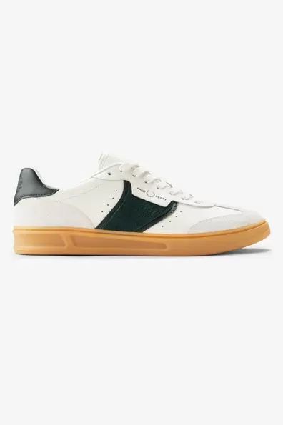 B4 Textured Leather / Suede White Light Ecru
