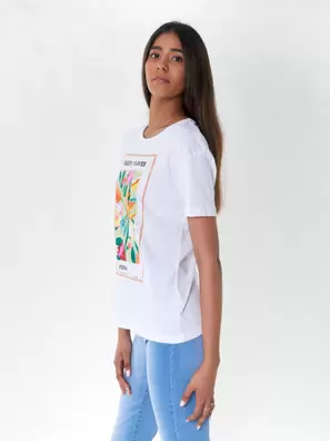 T-shirt Estampada 100% Algodão