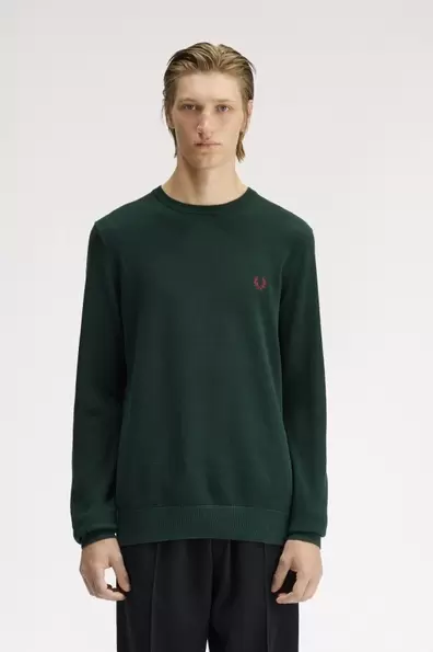 Piqué Stitch Jumper Green Grassroots