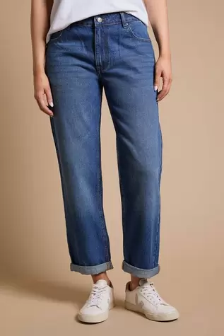 Boyfriends Ankle Grazer Fold Up Jeans