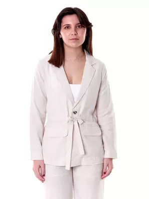 Blazer Descontraído de Linho