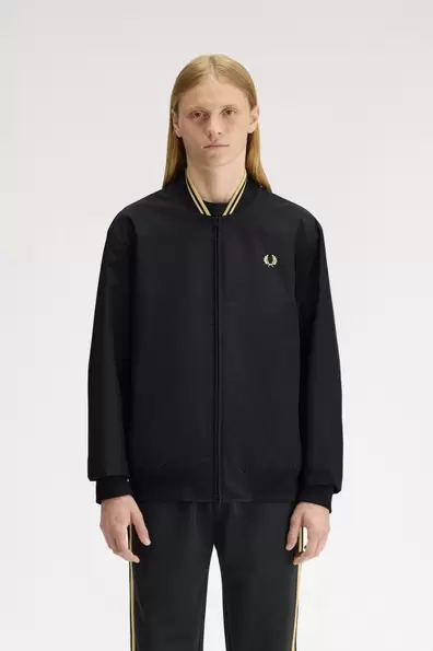 Brentham Bomber Jacket Black Black