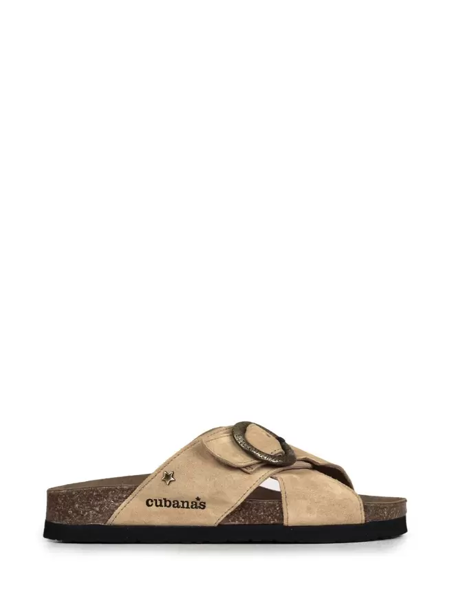 Carmo Beige Suede Sandals