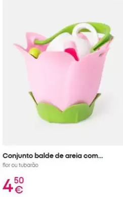 flor - Conjunto balde de areia com