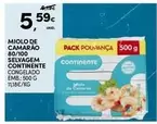 Continente - Miolo De Camarao 80/100 Selvagem