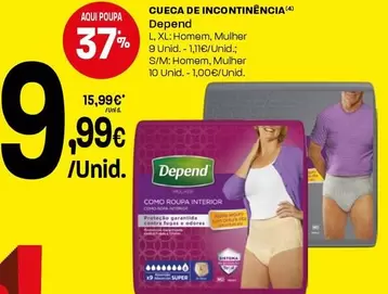 Depend - Cueca De Incontinencia
