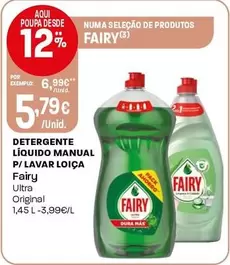 Fairy - Detergente Líquido Manual P/Lavar Loica