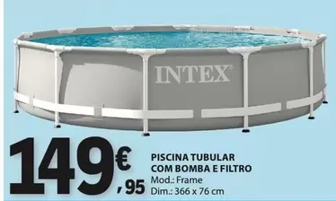 Intex - Piscina Tubular Com Bomba E Filtro
