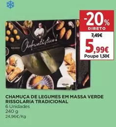 Rissolaria Tradicional - Chamuças De Legumes Em Massa Verde