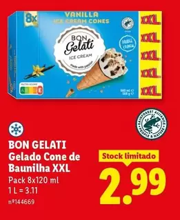 Crunch - Gelado Cone De Baunilha Xxl