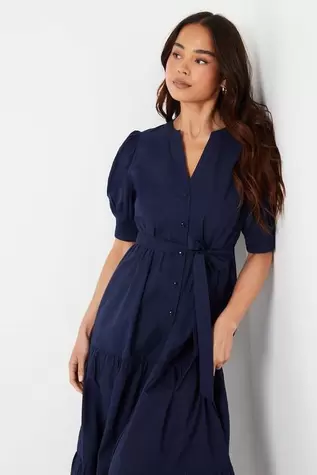 Petite Poplin Shirt Dress