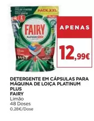 Fairy - Detergente Em Capsulas Para Maquina De Loica Platinum Plus
