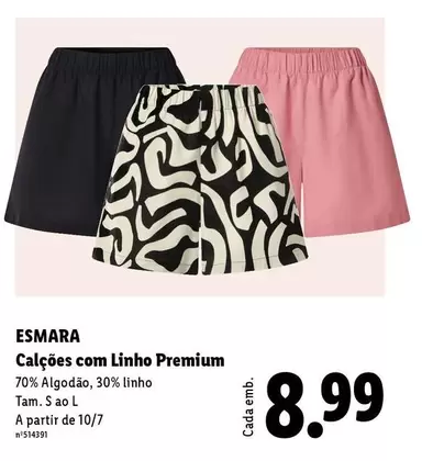 Esmara - Calcoes Com Linho Premium