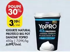 Danone - Iogurte Natural Proteico Big Pot Yopro