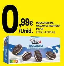 Porsi - Bolachas De Cacau C/Recheio