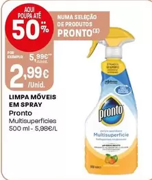 Pronto - Limpa Móveis Em Spray