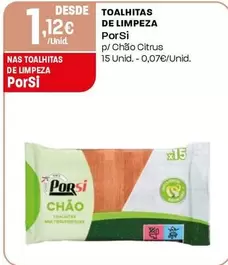 Porsi - Toalhitas De Limpeza