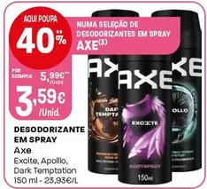 Axe - Desodorizante Em Spray