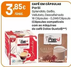 Porsi - Café Em Cápsulas Splendido
