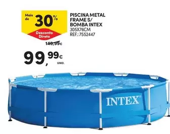 Intex - Piscina Metal Frame S/Bombe/