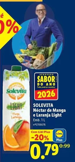 solevita - Nectar De Manga E Laranja Light