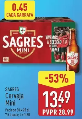 Sagres - Cerveja Mini