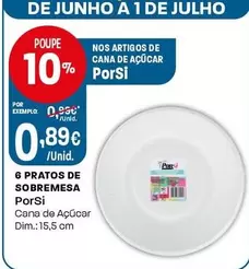 Porsi - 6 Pratos De Sobremesa