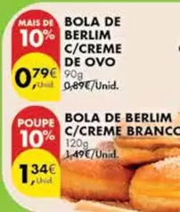 Bola De Berlim C/creme De Ovo