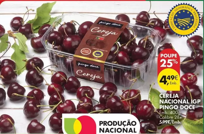 pingo doce - Cereja Nacional Igp