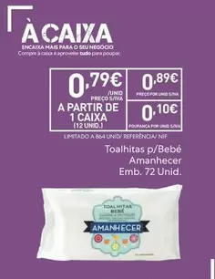 Amanhecer - Toalhitas P/Bebé